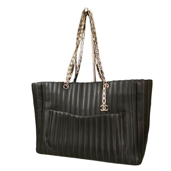 CHANEL “Rare“ CC Mademoiselle Leather Tote Bag 💼 Black - Picture 5 of 17